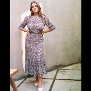 Reformation Mayfield Dress in Chocolatier XS